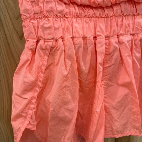 FP Movement Vibrant Orange Shorts with High Waist and Thick Waistband - Picture 3 of 9